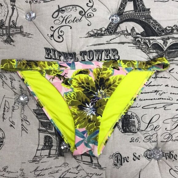 NWOT TOPSHOP Tropical Print Tanga Bikini Bottoms - Picture 4 of 7